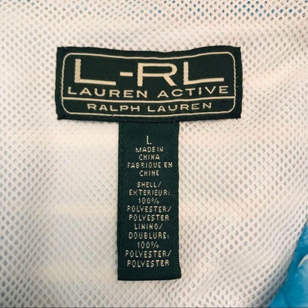 Lauren Ralph Lauren Sportswear Nautical Windbreaker Jacket Sz L - Picture 9 of 13